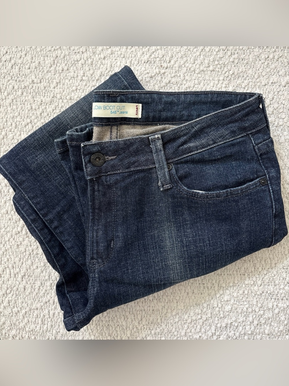 Vintage Levi's 545 Jeans Women's Size 10 Blue Denim Low Bootcut Dark Wash